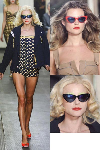瑪麗蓮夢露感覺的時髦眼鏡LOOK