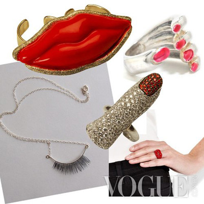 哥特彩妝珠寶 紅唇裝飾你