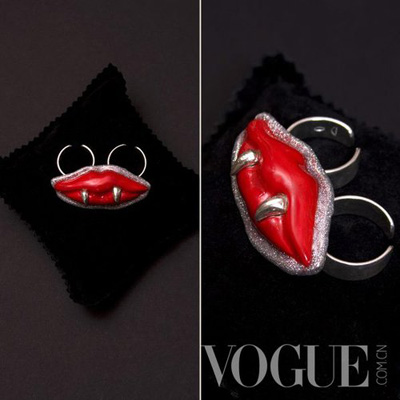 哥特彩妝珠寶 紅唇裝飾你