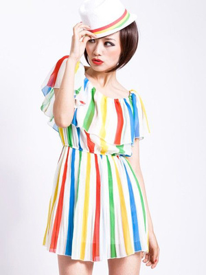 糖果色百褶裙 搖曳夏日靚麗風景