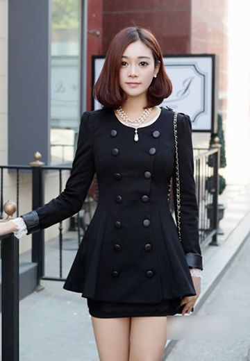 保暖修身 雙排扣風(fēng)衣展現(xiàn)OL優(yōu)雅魅力