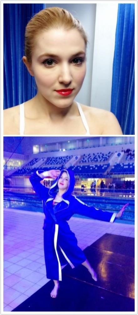 金發美女金小魚《星跳水立方》驚艷一跳