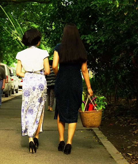 杭州旗袍沙龍:端午將至 穿上旗袍買艾葉