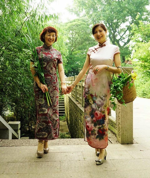 杭州旗袍沙龍:端午將至 穿上旗袍買艾葉