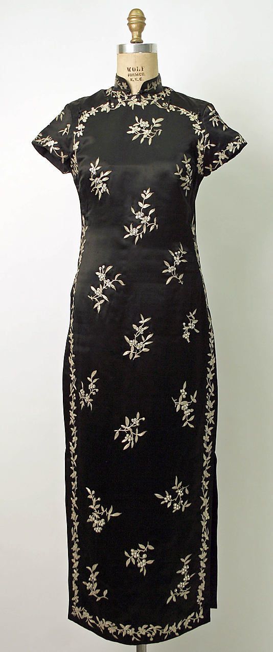 大都會藝術博物館收藏的中國旗袍