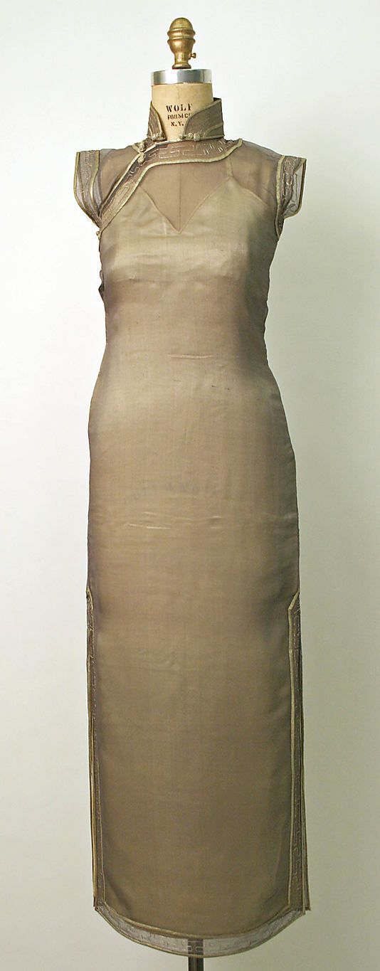 大都會藝術博物館收藏的中國旗袍