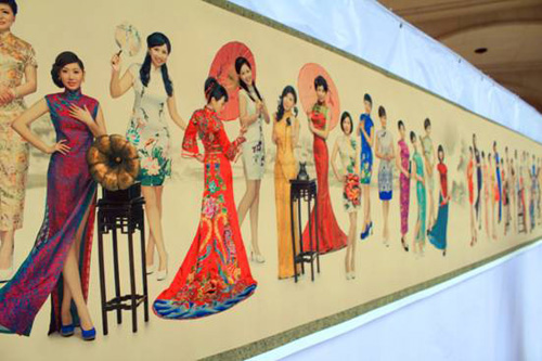 舊金山旗袍文化月 “旗袍先生”劉冰牽手“古典美”旗袍皇后籽蘇